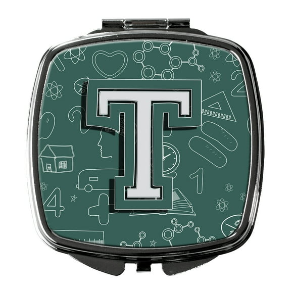 Letter T Back to School Initial Compact Mirror