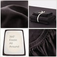 thumbnail image 2 of PURE ERA Jersey Knit 4pc Deep Pocket Bed Sheet Set 100% T-Shirt Cotton Super Soft Breathable Fits Mattress up to 20"Dark Deep Brown King, 2 of 9