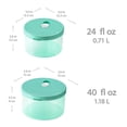 thumbnail image 2 of Casa Origin Microwavable Food Containers with Lid, 2 Pieces - Round (Blue), 2 of 10