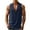 Navy, variant on VBTAPA Linen Tops for Men Lapel V Neck Sleeveless Shirt Lightweight Cofmy Summer Casual Beach Tanks White XL