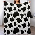 thumbnail image 4 of Cow Print Soft Print Blanket Throw Blankets Warm Cozy Lightweight Couch Blanket Stuff Gifts for Women Mom Teens, 4 of 5