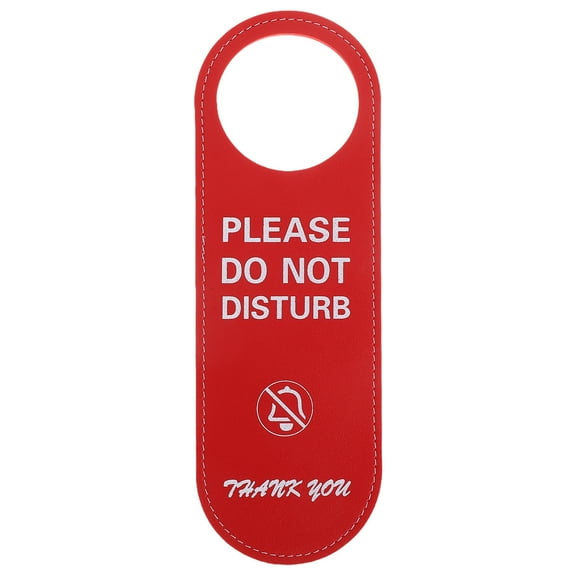 Unbranded home office sign Door Hanger Sign Red 1Set