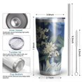 thumbnail image 6 of 30oz Pioneer Flower Tumblers Stainless Steel Tumbler with Lid and Straw,Vacuum Insulated Double Wall Travel Tumbler Cups Mug with Cleaning Brush for Coffee,Tea, 6 of 7
