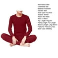 thumbnail image 7 of 2Pcs/Set Men's Thermal Underwear Set, Microfiber Soft Fleece Lined Long Johns, Winter Warm Base Layer Top & Bottom, 7 of 7