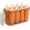 Orange, variant on Ice Pop Maker - 8-Cavity Easy-Release Freezer Container with Sticks - Ice Pop Molds with Sticks,for Home Kitchen Party Bar Yogurt Juice Kids Adult