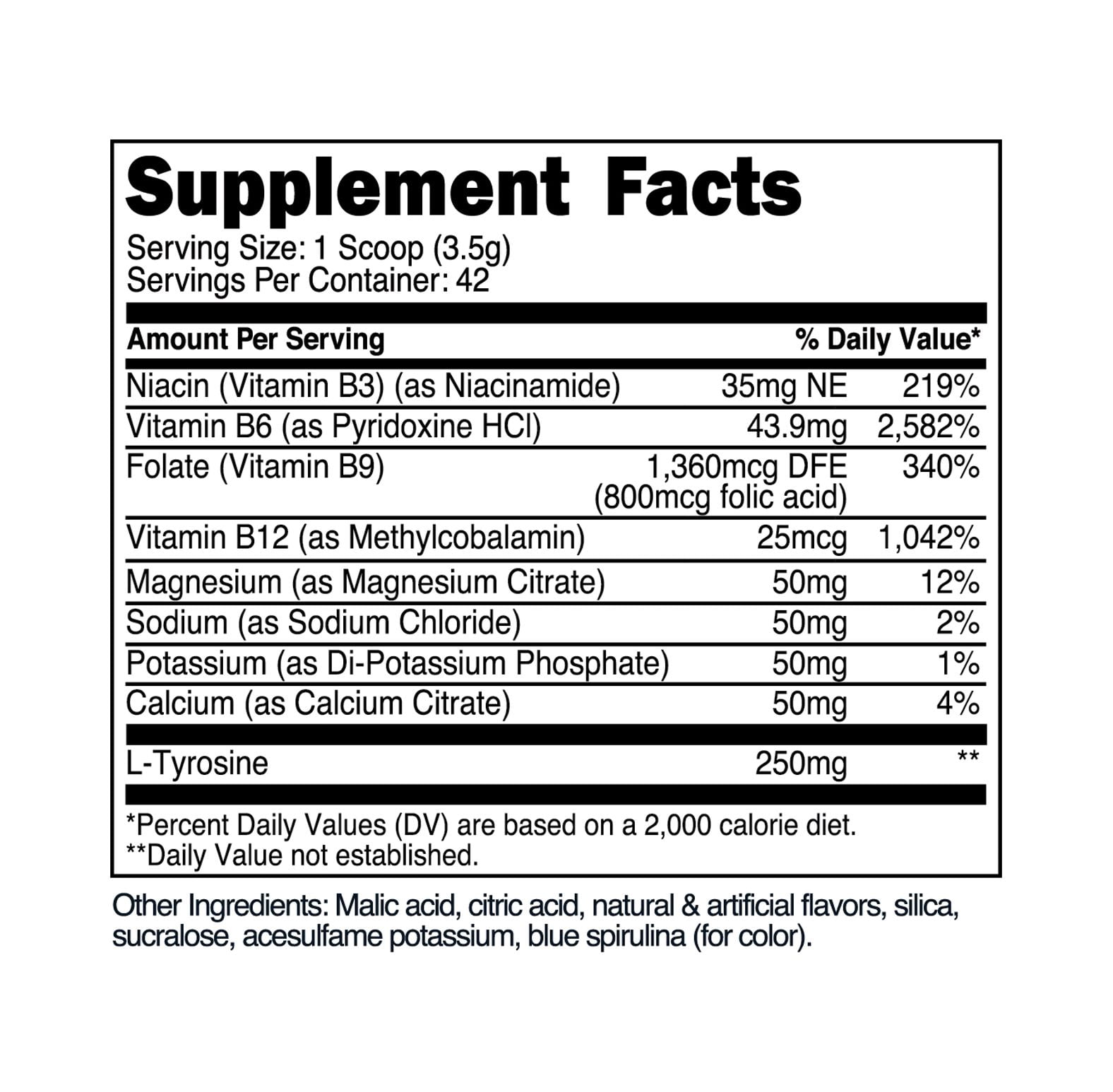 TransformHQ Hydration 42 Servings (Rocket Pop) - Electrolytes, Mental Clarity, Vitamins