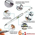 thumbnail image 2 of 1pc All-in-one Pocket Multi-tool Ballpoint Pen With Level Calipers Screwdriver, 2 of 5