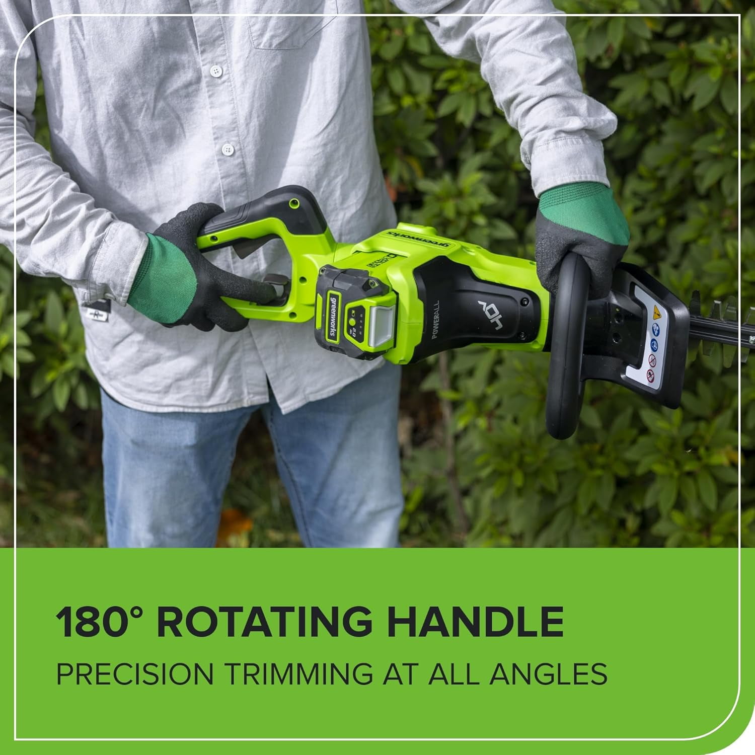 Greenworks 40V 26in Brushless Hedge Trimmer, Tool only