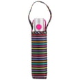 thumbnail image 3 of Totes Recycled Canopy One-Touch Auto Open Ultra Compact Mini Travel Umbrella With Carrying Case Stripe, 3 of 3