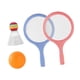 thumbnail image 3 of Juego de bádminton y tenis para niños, raqueta de tenis para niños con pelota y bádminton Azul rosado, 3 of 9