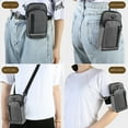 thumbnail image 5 of Luxalzxs Cell Phone Arm Bag Wristband Sport Armband Wallet with Removable Shoulder Strap, Key Card Bag Phone Holder for Running, Gym Jogging Hiking Exercise Walking Workout Armband Purse, 5 of 5