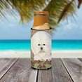 thumbnail image 3 of Bichon Frise on Faux Burlap with Pine Cones Ultra Hugger for slim cans, 3 of 6