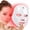 White-1, variant on Morfone Red Light Therapy for Face & Neck, 7-in-1 LED Face Mask with 850nm & 660nm, Cordless Infrared Red Lights Mask for Home Working Travel Yoga Sleep