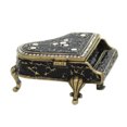 thumbnail image 2 of Hinged Trinket Box Piano Hinged Trinket Box Metal Enamel Crystal 3366, 2 of 3