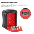 thumbnail image 3 of Key Lock Box Combination Lockbox Resettable Code 5 Keys Capacity Wall Mounted Waterproof Key Lock for Garages Homes, 3 of 8