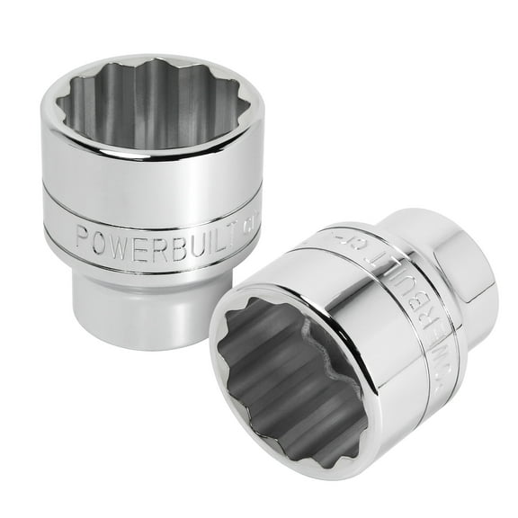 Powerbuilt 3/4 Inch Drive x 46 MM 12 Point Shallow Socket - 643240