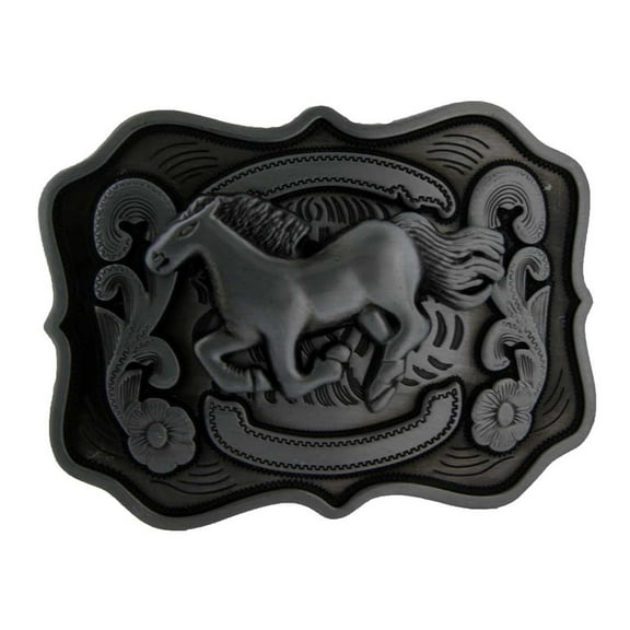 Horse Belt Buckle Unisex Female Male Cowgirl Women Ladies Rodeo Western Texas Style Antiqued Vintage New Big