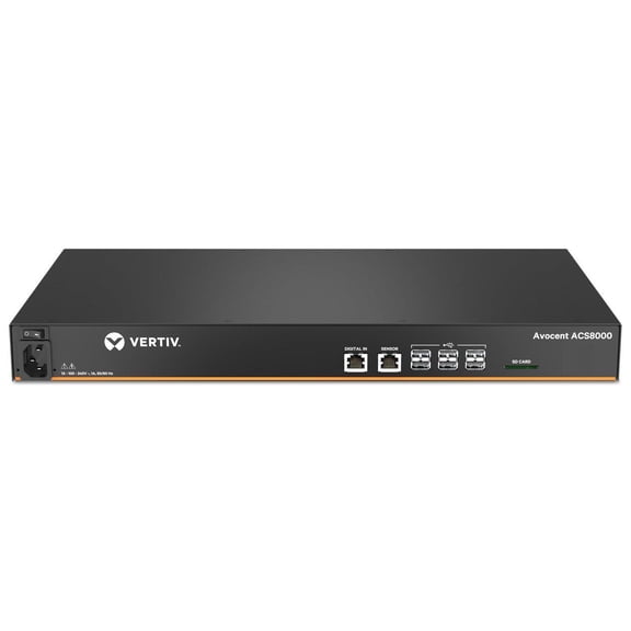 Avocent ACS 8000 16-Port Serial Console Server, Single Internal AC Power Supply, 1U Chassis
