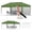 Green, variant on Twister.CK 10x20 Pop Up Canopy Tent Party Tent, Outdoor Event Protable Instant Shelter Canopy Gazebo with Sandbags and Carry Bag, White