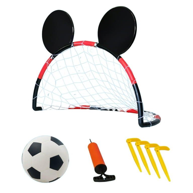 Disney Mickey Mouse Soccer Net with Ball & Pump, Multicolor, Kids