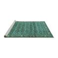thumbnail image 2 of Ahgly Company Machine Washable Indoor Round Persian Turquoise Blue Traditional Area Rugs, 7' Round, 2 of 4