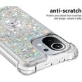 thumbnail image 4 of for Xiaomi Mi 11 5G Case, Creativity Clear Quicksand Glitter Flowing Liquid Floating Soft TPU Case w/Stand Bling Diamond Sparkle Phone Cover for Xiaomi Mi 11 5G  Silver, 4 of 14