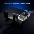 thumbnail image 4 of Ethernet Cable 100 ft CAT6 High Speed Internet Network LAN Cable Cord, Outdoor Waterproof (Black), 4 of 15