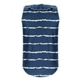 thumbnail image 5 of ZQUUVOU Tank Top For Women Stripe Color Solid Color Crew Neck Ruffle Summer Tops (Navy,XL), 5 of 6