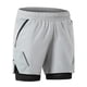 thumbnail image 3 of Pantalones cortos para correr 2 en 1 para hombres con bolsillos con cremallera Ejercicio de secado rápido Arsuxeo pantalones cortos de hombre, 3 of 7