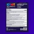 thumbnail image 4 of (2 pack) Icy Hot Advanced PRO Pain Relief Patches, Extra Strength With Menthol 5% and Camphor 3%, Fabric Patch for Backaches, Neck, Shoulder, Knee, Elbow, Ankle and Leg, Muscle Strains and Arthritis, 5 ct., 4 of 15
