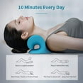 thumbnail image 6 of SHIORLAM C-Shaped Cervical Traction Pillow, 8.7x6.9x4.9in Neck Stretcher for Cervical Spine Alignment, Cervical Massage Pillow for Neck Pain Relief, Posture Corrector for TMJ Relief (Blue), 6 of 7