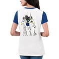 thumbnail image 2 of Women's G-III 4Her by Carl Banks White/Royal Los Angeles Rams Fashion Illustration T-Shirt, 2 of 2