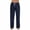 Navy_BK11, variant on Lumtrix Men's Pajama Pants Soft Lounge Sleep Pants with Pockets & Drawstring Sleepwear Button Fly Bottoms Gray L