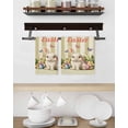 thumbnail image 3 of Happy Easter Kitchen Dish Towels for Drying Dishes Set of 2, Bunny Eggs Spring Flowers Butterfly Striped Waffle Weave Microfiber Hand Tea Bathroom Towels Quick Dry & Absorbent Towel 15.7x23.6, 3 of 7