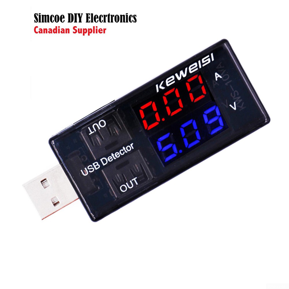 New USB Current Voltage Tester// Power Current And Voltmeter Ammeter 5A 1 Pcs