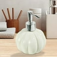 thumbnail image 6 of yotijay Ceramics Soap Dispenser Creative Countertop Soap Dispenser Pumpkin Shaped Bottle White, 6 of 9