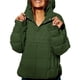 thumbnail image 1 of Chaqueta Acolchada Oversize para Mujer, Estilo Dolman, con Capucha, Larga, Cálida y Estilo Top Verde S, 1 of 7