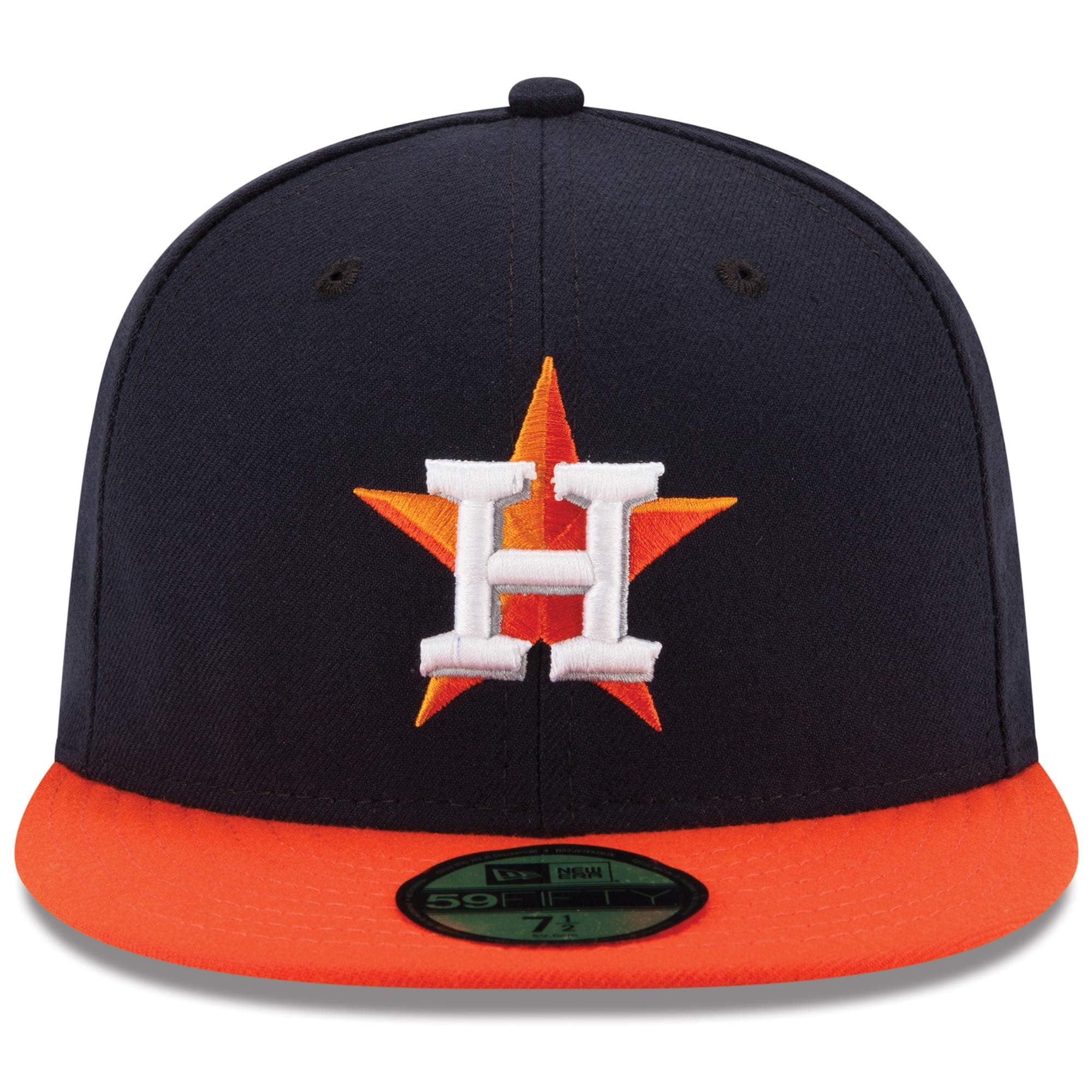 Houston Astros Hat Baseball Cap Fitted 7 3/8 Mens American Needle MLB  Orange