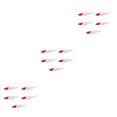 thumbnail image 4 of Greeniant Paquete de 5 cebos de pesca de plástico Crankbait agua salada agua dulce agua de mar portátil señuelos de mar accesorios para Type1 NO1, 4 of 6