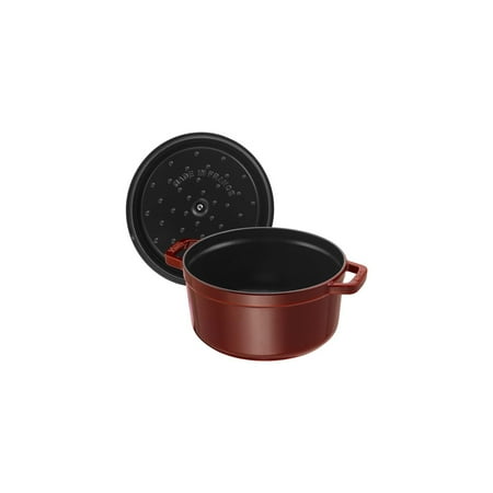 Staub - Cast Iron 5.5-qt Round Cocotte - Grenadine