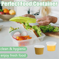 thumbnail image 4 of 300 x 1Oz Round Food Container Pots with Lids,Hinged Sauce Pots Reusable Jelly Shot Cups Small  Pot Restaurants, 4 of 7