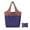Purple#4, variant on Recycled Folding Shopping Bag Extra Large Reusable Grocery Tote with Built in Pouch,Holds 50+,to 10x7cm,to Plastic Bags