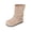 Beige, variant on Bilqis Fashion Mid Calf Boots for Girls Double Side Buckle Strap Decor Thin Fleece Lined Suede Upper Ankle Boot Round Toe Flat Sole Footwear School Fall Winter Shoes Beige,10 Little Kids