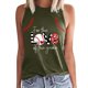 thumbnail image 1 of Playeras,Blusas y Tops,Ropa para Mujer Lindo camisetas sin mangas para las mujeres de cuello redondo para mujer, chaleco informal y versátil con estampado, camiseta sin mangas para mujer (Q, XXL), 1 of 3