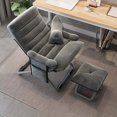 thumbnail image 3 of Fabric Leisure Office Chairs Simple Home Computer Chair Lazy Dormitory Folding Sofa Modern Backrest Game Chair Office Furniture My Lux Decor Round, 3 of 21