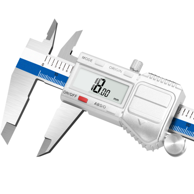 Stainless Steel Digital Caliper with IP54 Protection, 150mm/6 Inch Measuring Range, 0.01mm Precision, Origin Function for Absolute/Relative Measurement, Multi-Unit Conversion (Inch/Metric/Fraction),