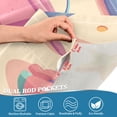 thumbnail image 5 of Yayeee Kitchen Curtains Tier Set of 2 Light Filtering 57"x36" Over Sink Window Panels, Blue Beach Toys Pattern, 5 of 7