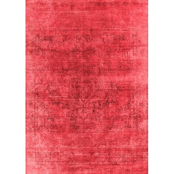Ahgly Company Indoor Rectangle Oriental Red Industrial Area Rugs, 5' x 8'