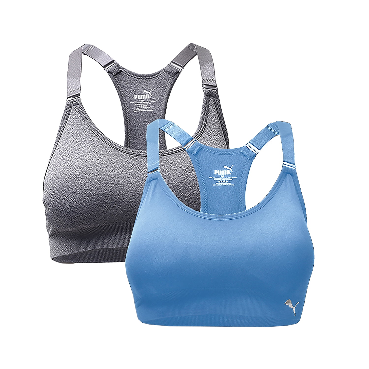 Puma Women's Seamless Sports Bra with Removable Cups 2/PK