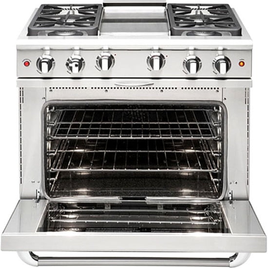 Capital 36" Six Sealed Burner, All Gas, Manual Clean Range, Liquid Propane